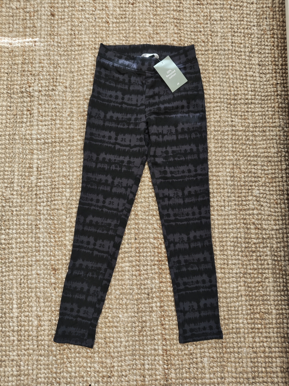 H&M Black & Dark Gray Patterned Kids Joggers